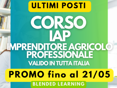 Corso IAP – Imprenditore Agricolo Professionale